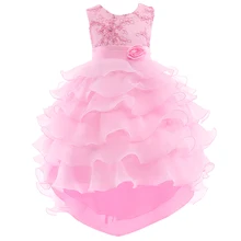 Summer Flower Girl Dresses Wedding Party Kids Birthday Princess Dress for Girls Infant Children Clothing Girl Baby Clothes 2-8 y 1pcs girls dress clothes baby girl dresses children lovely cartoon kids girl princess party casual dress clothing 2 color yy1571