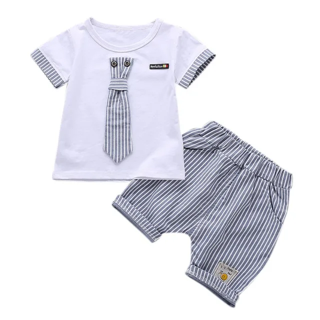 baby Boys Suits Newborn Baby Boy Clothes Set 1 4 Years Striped Summer ...