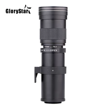 GloryStar 420-800 мм F/8,3-16 супертелеобъектив ручной зум-объектив+ T2 Adaper кольцо для цифровых зеркальных камер Canon EF EF-S Крепление объектива