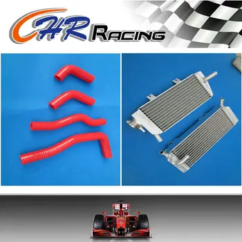 

for HONDA CRF450X CRF 450X 2012 2013 aluminum radiator & silicone hose RED