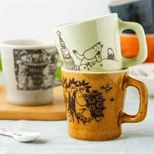 Скандинавская кружка Муми-троллей, винтажные Мультяшные керамические чашки, кружка для кофе, молока, чайная чашка, Детские туристические кружки, чашки и кружки, посуда для напитков