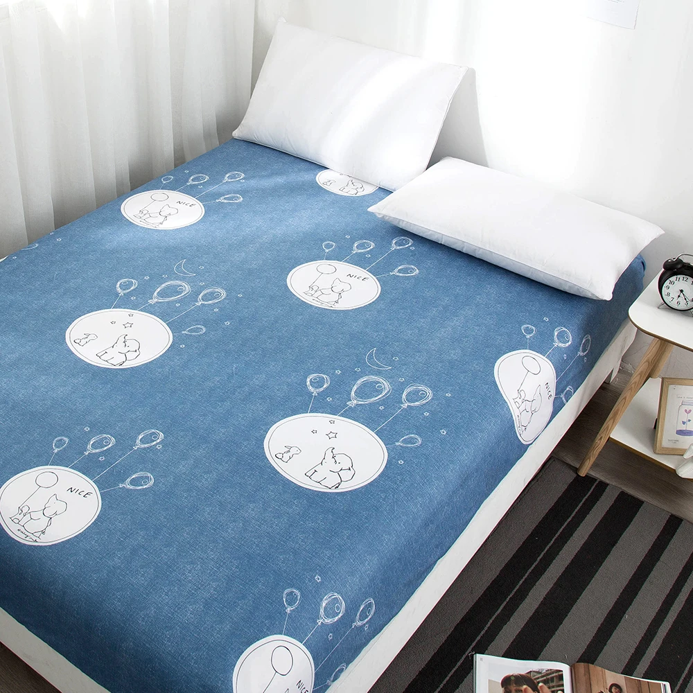 New Coming Solid Fitted Sheet On Elastic Band Mattress Cover with