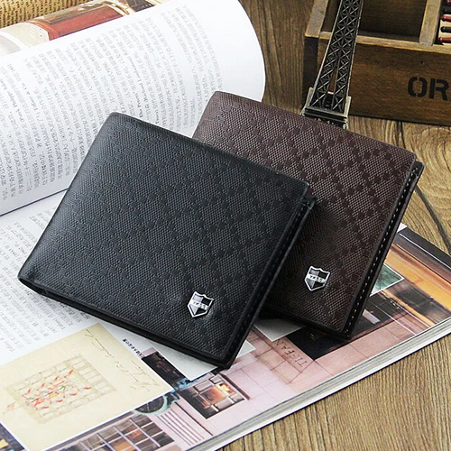  Business Men's Leather Wallet Pockets Card Bifold Purse  AV9J 