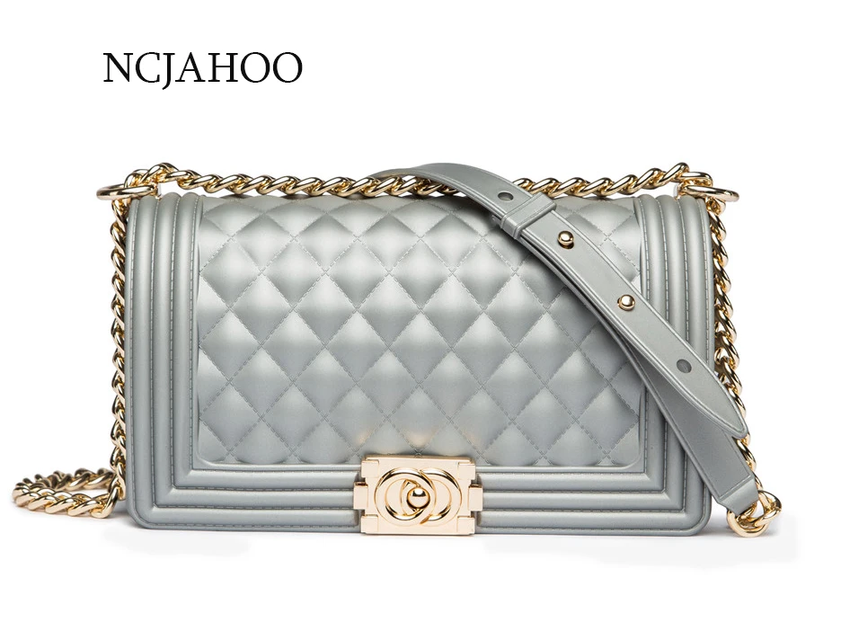 New Spring Europe Fashion Designer Jelly Bag Transparent Silica Gel