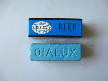 

free shipping gold silver metal POLISHING COMPOUND DIALUX JEWELERS ROUGE BLUE CUT & POLISHING METAL FINISHing cleaning bar