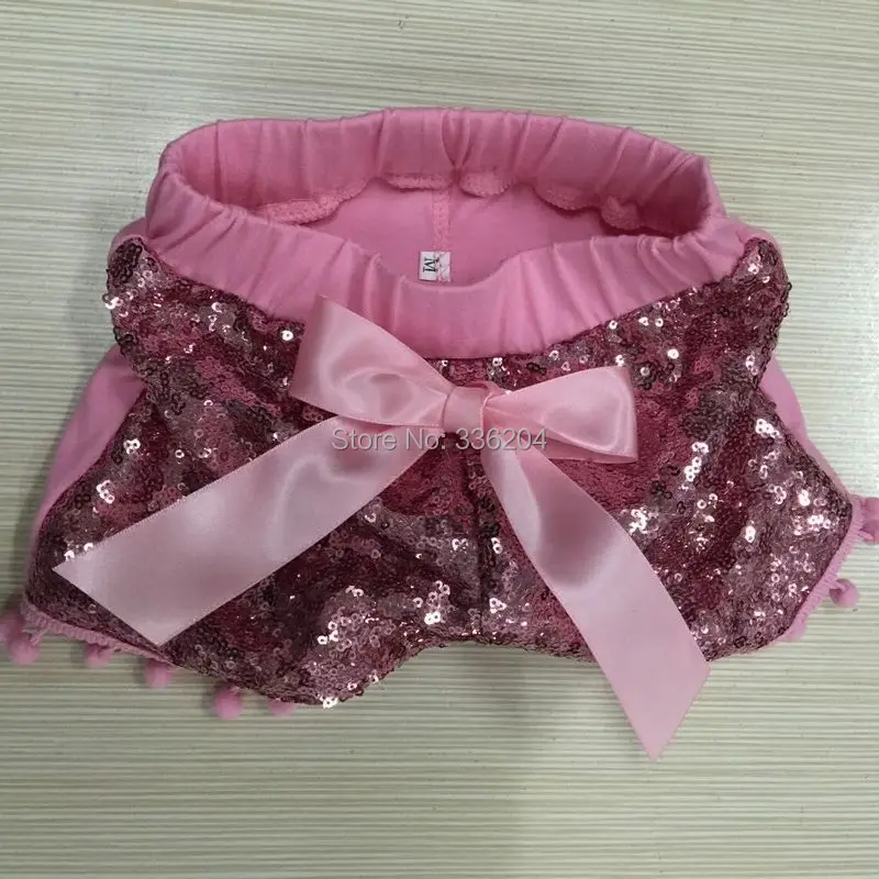 Girls Gold Sequin Shorts Back to School Toddler Girl Sparkle Summer Clothes Kids Glitter First Birthday Baby Pompom Shorts