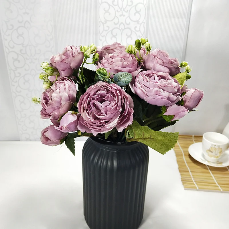artificial flower silk peony bouquet (34)