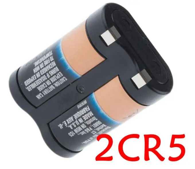 

2PCS 2CR5 lithium battery 6V camera 2CR-5W CR5 camera camera 2CP3845 imported