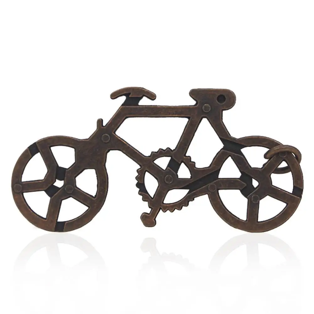 Модный винтажный металлический велосипед лабиринт головоломка для развития интеллекта детей взрослых обучающая игрушка