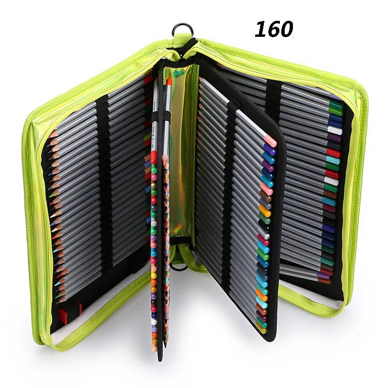 Couro do Plutônio Case de Lápis a Laser Criativo Buracos Grande Pencilcase Penal Luxo Caneta Bolsa Caixa Escritório Escola Papelaria 160 Mod. 114715 20 Cheap Estojo