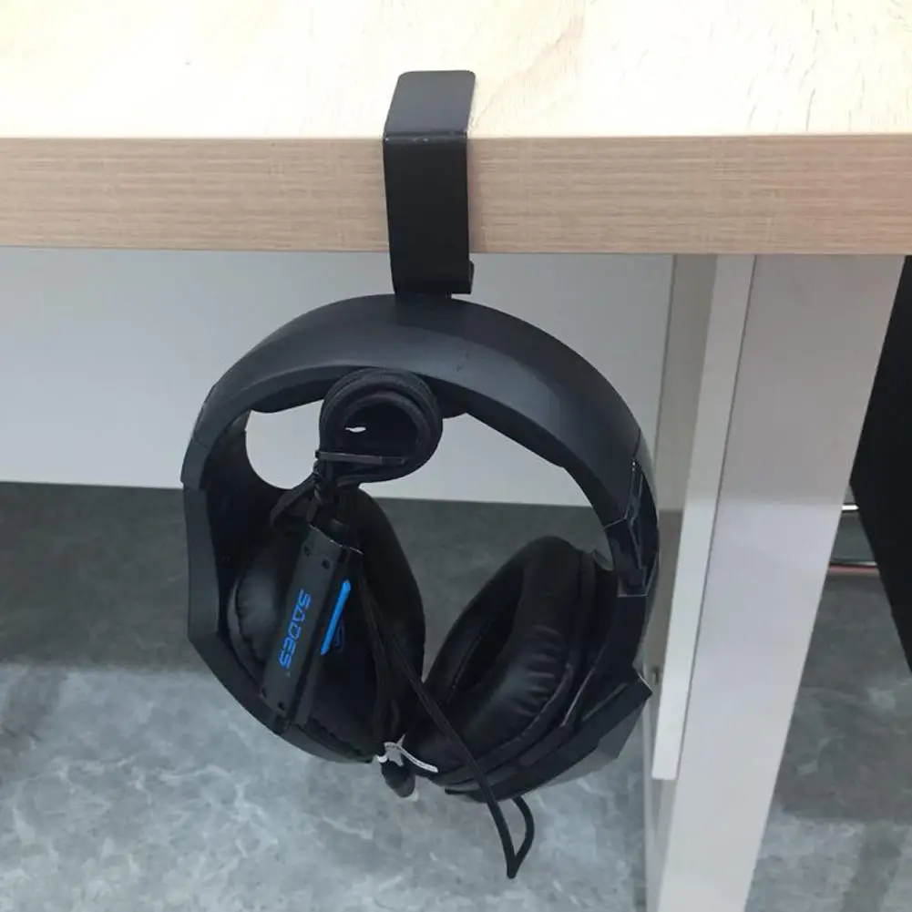 

Metal Earphone Desk Holder Hanger Mounted Brackets Hook Rotating Arm Clamps Under Desk For Logitech / Sony Gaming Headphones