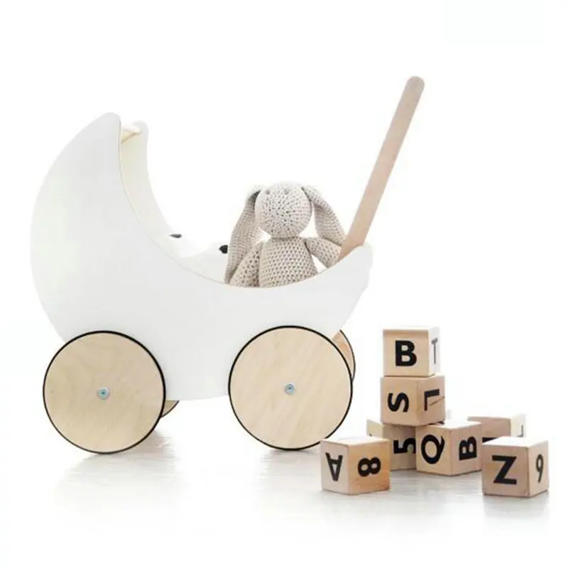 carrito bebe madera