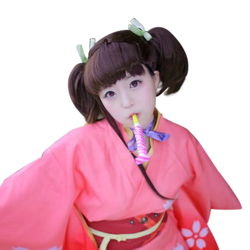 

HSIU NEW High quality Mumei Cosplay wig KABANERI OF THE IRON FORTRESS anime costume play wig free shipping Halloween costumes