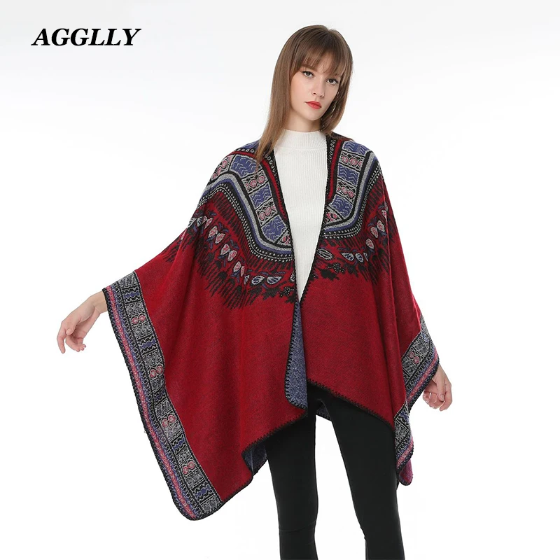 

Abrigo Mujer Poncho Women Cape Winter Coat shawls Ponchos y Capas Mujer desigual Women Femme Shawl Ponchos And Capes A71