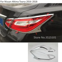 Car styling detector ABS Chrome cover trim back tail rear light lamp frame parts 4pcs For Nissan Altima Teana