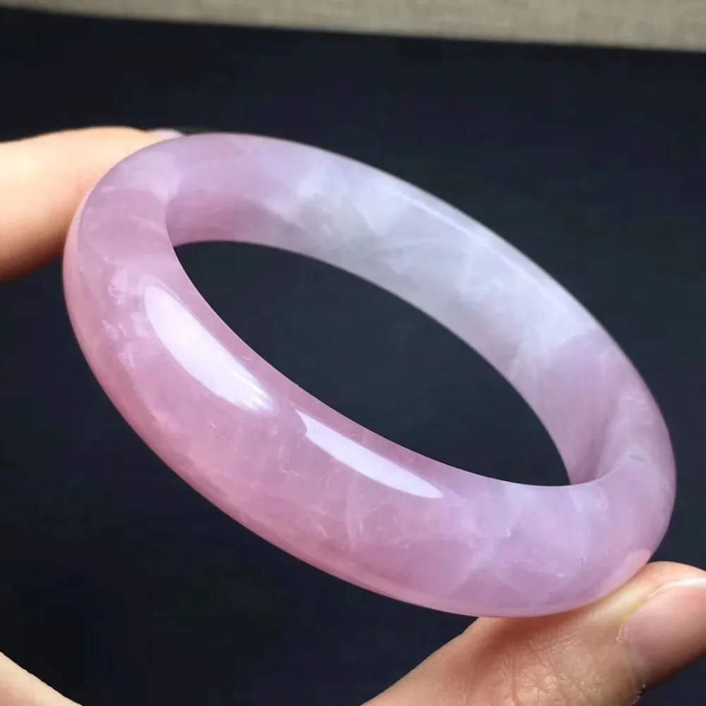 Natural Rose Quartz Bangle  (4)