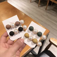 1 шт заколки для девочек Контрастность Цвет Клип Творческий Ретро жемчужная заколка зажим «утиный клюв» шапочка Цвет челка клип карты G0430