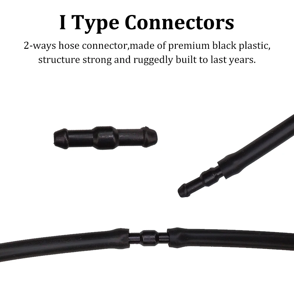 8mm WINDSCREEN WASHER T PIECE TUBING CONNECTOR EXTENDER
