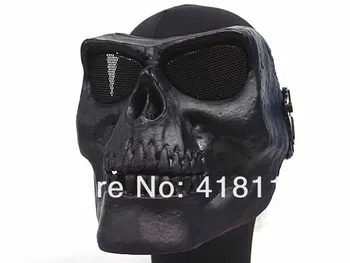 

M02 Series Full Face Skull mask Emirates (KK Brown Olive drab silver and black Skeleton color Silver Black)