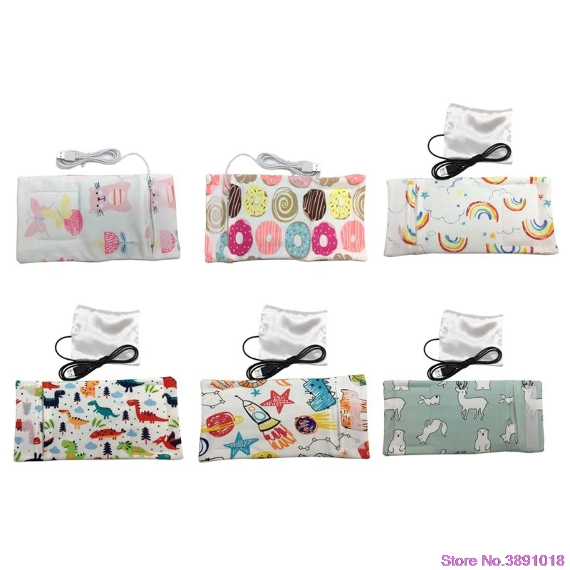 

New Travel Stroller USB Milk Water Warmer Insulated Bag Baby Nursing Bottle Heater 6 Colors