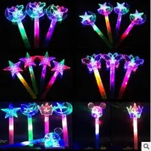 6 Стиль LED Magic Игрушечные лошадки звезды светятся stick Пентакль мигалками Glow весело Хэллоуин Игрушечные лошадки yh971