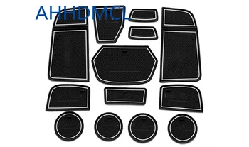 

Car Door Gate Slot Mats Cup Armrest Storage Pad Mat For Ford Escort 2015 2016 2017 2018