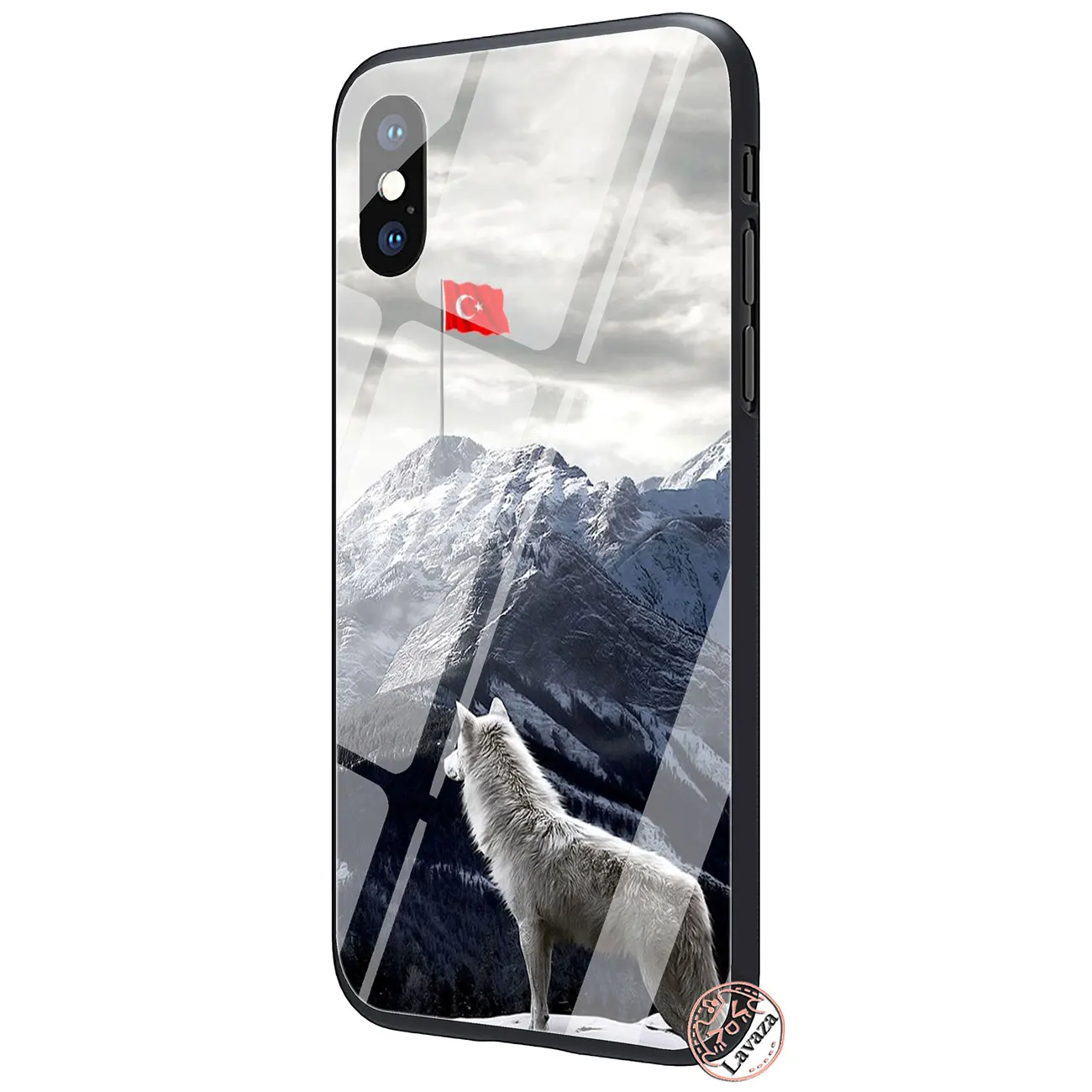 Lavaza Волк флаг Турции закаленное стекло чехол для телефона для Apple iPhone XR XS Max X 8 7 6 6S Plus 5 5S SE чехол s - Цвет: TG6