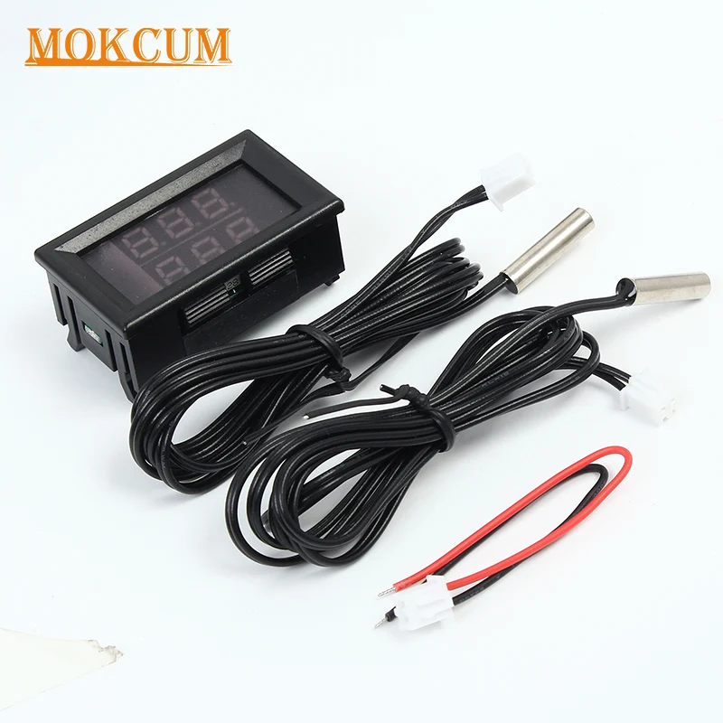 

DC4-28V Precision Dual Display Digital Thermometer NTC Waterproof Metal Probe Sensor Indoor Outdoor air-conditioned Room Car