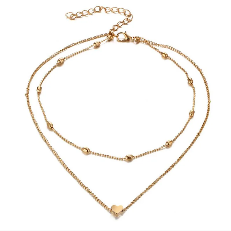 RscvonM бренд Стелла подвеска в форме полумесяца сердце цепочки и ожерелья в Золотой горошек ожерелье с Луной для женщин фазы сердце Прямая
