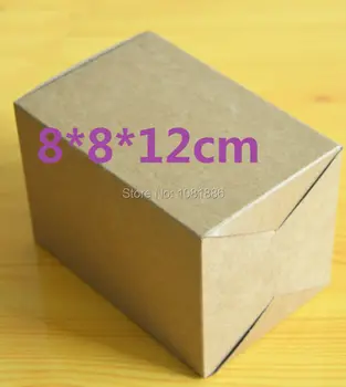 

1-18 Joy, 8*8*12cm blank kraft card paper boxes gift box kraft