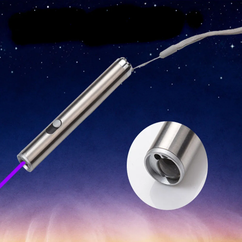 Multi Function Mini Flashlight UV Light+Red laser+White Light 3 in1