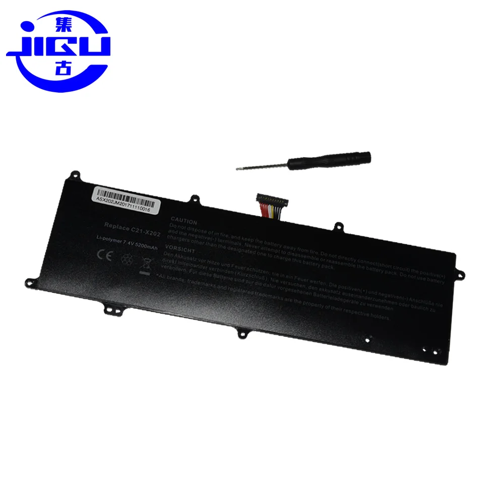 JIGU Laptop Battery For ASUS S200LI236 For VivoBook S200L3217E S200E X201E X202E-CT006H S200 X201 X201E ARM X202E-3E C21-X202