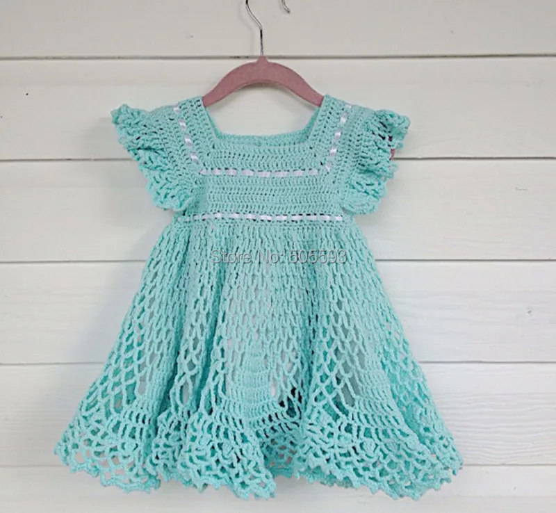 Download 2015 Baby girl dress Handmade Dress crochet dress newborn ...
