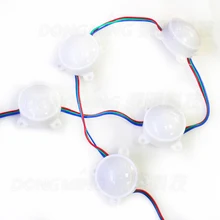 Высокий модуль питания LED WS2811 DC12V светодиодный пиксельный модульный 6 светодиодный 5050 SMD 45 мм диаметр IP68 20 штук/гирлянды на открытом воздухе светодиодное рассеянное освещение