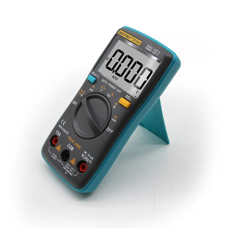 

ZOYI ZT100 ZT101 ZT102 4000~6000 counts Current Voltage Ohm Tester Portable Automatic Range Digital Multimeter