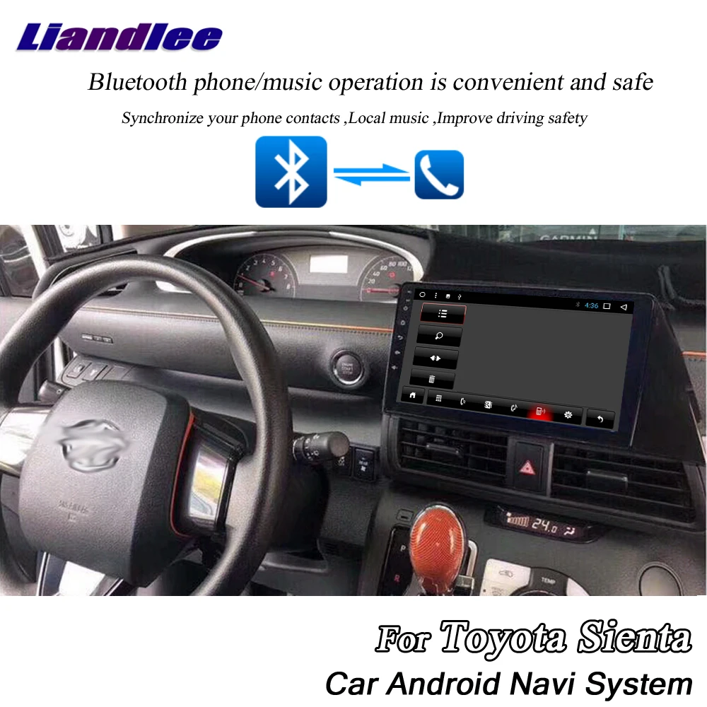 Liandlee автомобильная система Android для Toyota Sienta~ Радио Видео Стерео Carplay gps Wifi BT tv Navi карта навигация Мультимедиа