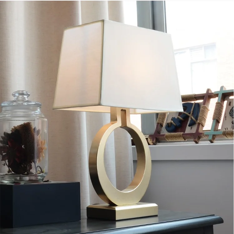 

Japan Design 56cm Height Table Lamp / Metal Arm / Fabric Shade