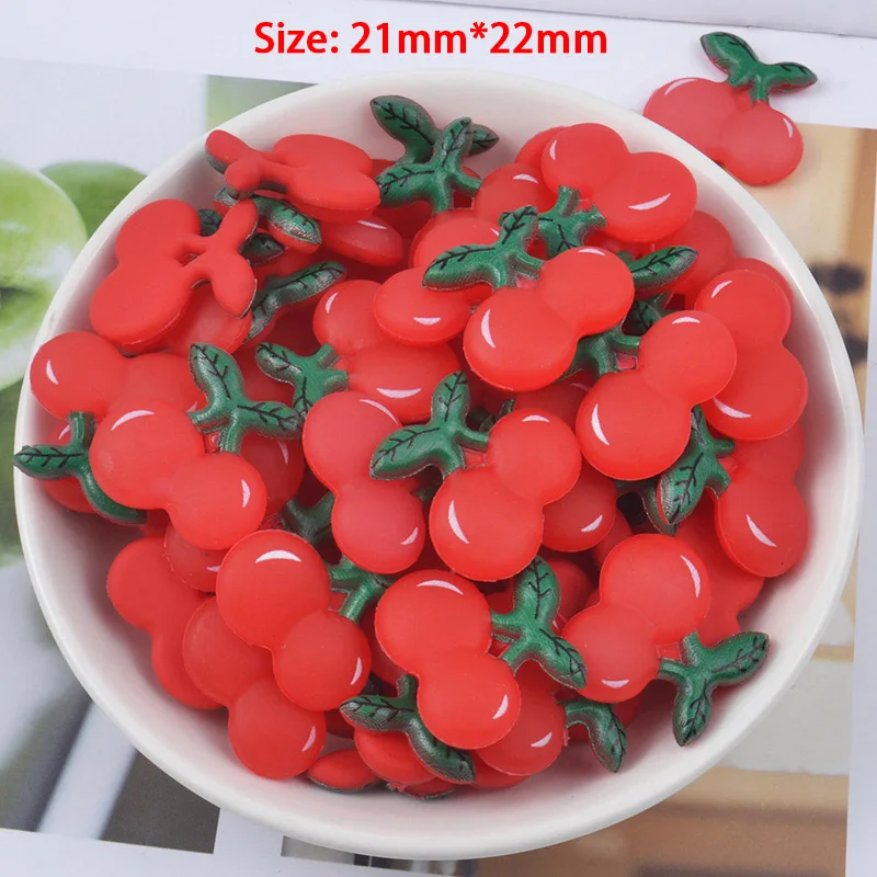 Фруктовые кусочки, добавки, подвески для слизи, сделай сам, полимерный наполнитель, дополнение, клейкие аксессуары, игрушки, Lizun, комплект глины для моделирования для детей - Цвет: 1PCS Cherry
