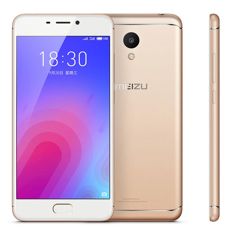 Meizu M6, глобальная версия, 4G, LTE, мобильный телефон, процессор MT6750, 5,2 дюймов, 2 Гб ОЗУ, 16 Гб ПЗУ, 13 МП, 4G, LTE, отпечаток пальца, ID