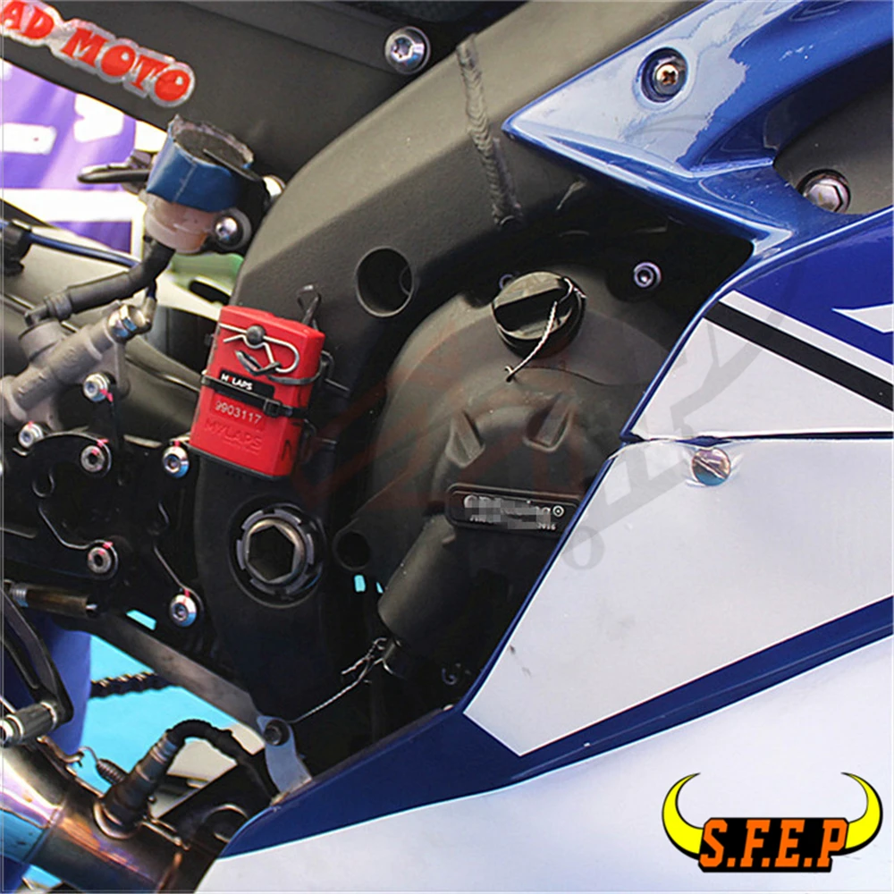 Защитный чехол для двигателя мотоцикла GB Racing для Yamaha YZF-R6 2006-07-08-09-10-11-12-13-14-15-16-17- черный