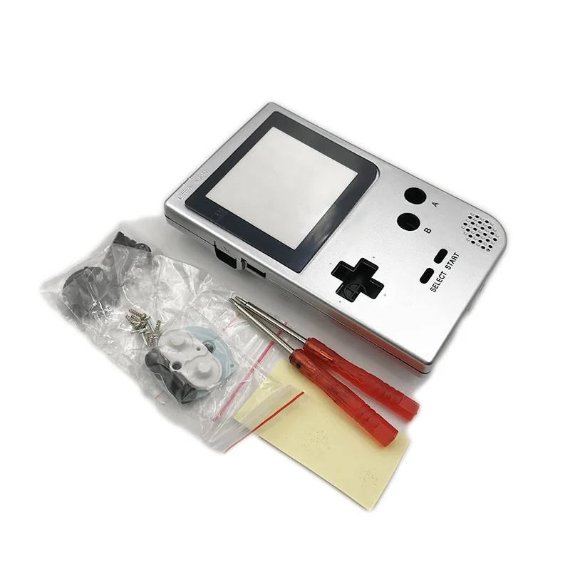 Полный Чехол, корпус, Замена корпуса для игровой консоли Gameboy Pocket для GBP, чехол с кнопками, комплект