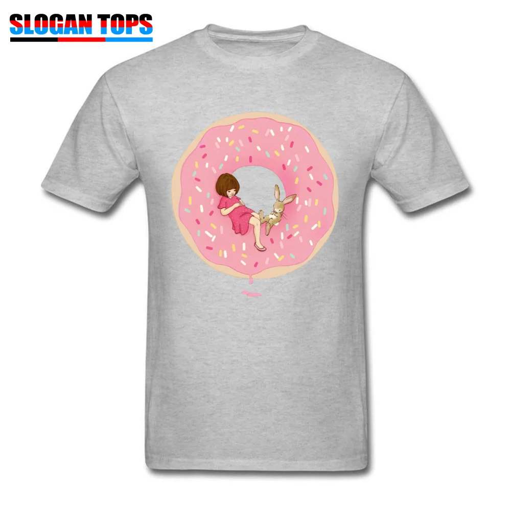 18912Ydonut Summer Autumn 100% Cotton O Neck Tops Shirts Short Sleeve Classic Sweatshirts 2018 New Fashionable T-Shirt 18912Ydonut grey
