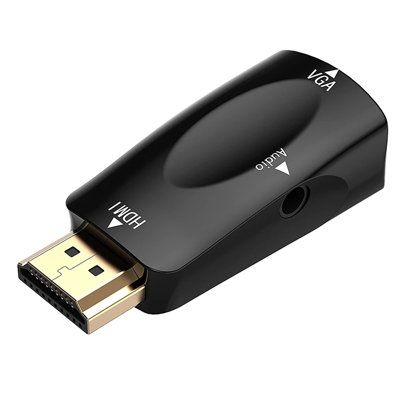 Felkin HDMI в VGA адаптер конвертер кабель с аудио кабель HDMI Мужской в VGA Женский 1080P видео конвертер для ПК ТВ коробка HD ТВ DVD