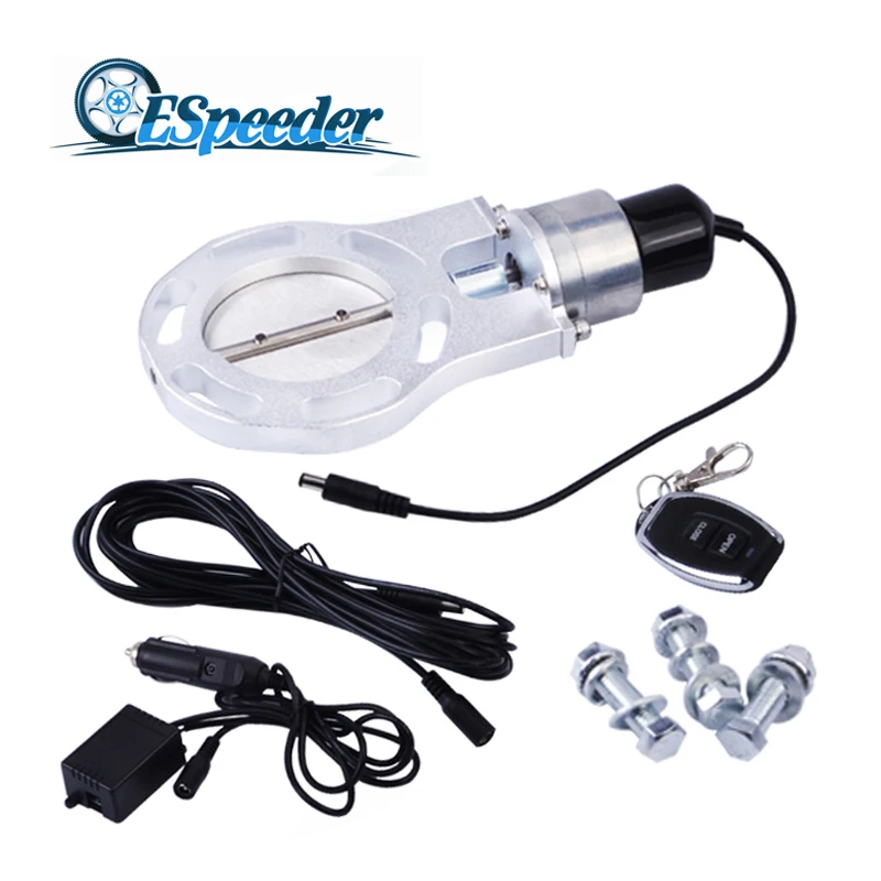 ESPEEDER 3'' 360 Degrees Adjustable Electric Butterfly Exhaust Cutout