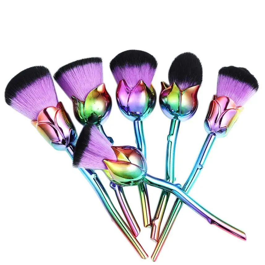 

2017 Hot 6 Pcs Pro Soft Contour Face Powder Foundation Blush Brush Makeup Cosmetic Tool Ja 19