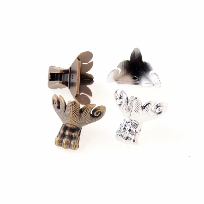 

Free shipping 4Pcs Jewelry Gift Box Wood Case Decorative acrylic Feet Leg Corner Protector 23x30mm