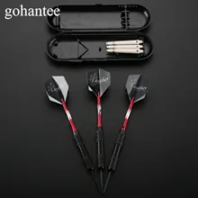 Gohantee 3 шт./кор. Красный Профессиональный 22 г стальной точечный Дартс Высококачественный Стальной Наконечник иглы Дартс хороший полет для электронный дартс