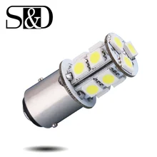 1157 BAY15D 13 SMD белый светодиодный автомобиль лампа авто p21/5 Вт Светодиодный ламп автомобиля задний стоп-сигнал светильник, футболка с принтом "автомобиль" светильник источник 12V