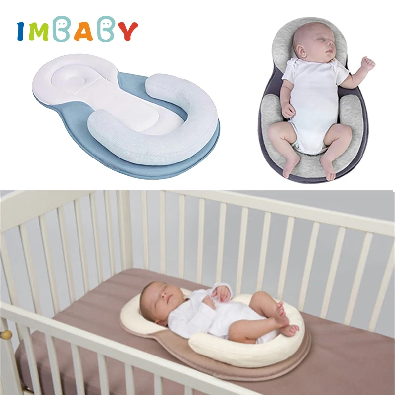 IMBABY раскладушка кровать туристическая кроватка детская складная для новорожденных кроватка детская детский центр эргономичный позиционер для сна переносная детская кроватка для анти-переполнения молоко подушку