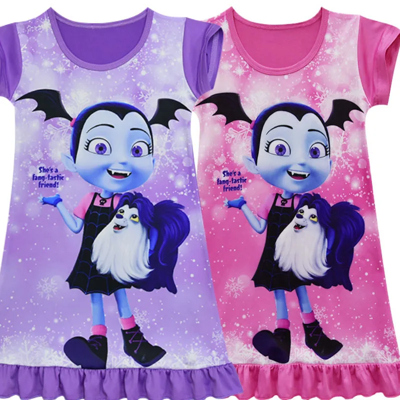 Детская Vampirina платья для девочек нарядное платье принцессы на день рождения 2018 летний костюм для девочек детская одежда Платье